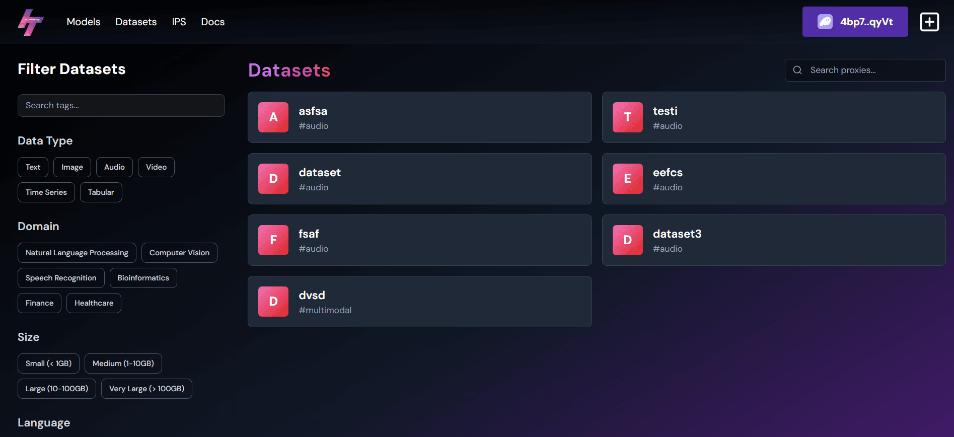 app screen